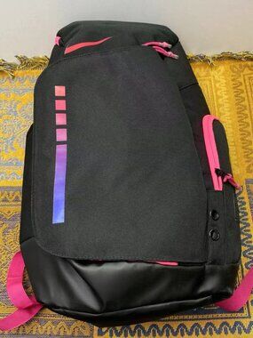 Nike Basketball Backpack Air Cushion Backpack（Pink back）